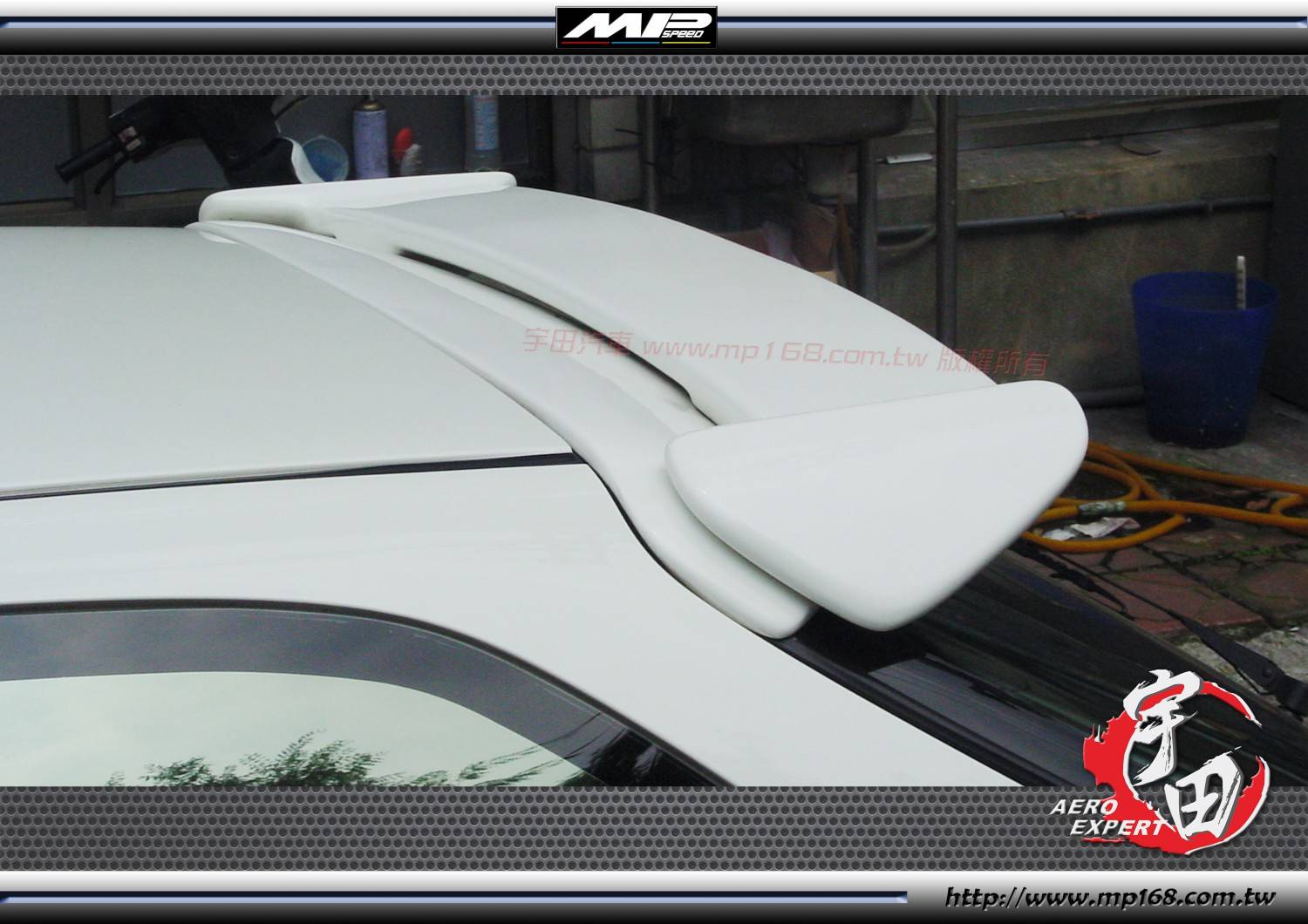 1996-2000 CIVIC K8 EK <br>3門TR款尾翼<br>-(上層+下層) FRP-底漆 1996-2000 CIVIC K8 EK <br>3門TR款尾翼<br>-(上層+下層) FRP-底漆