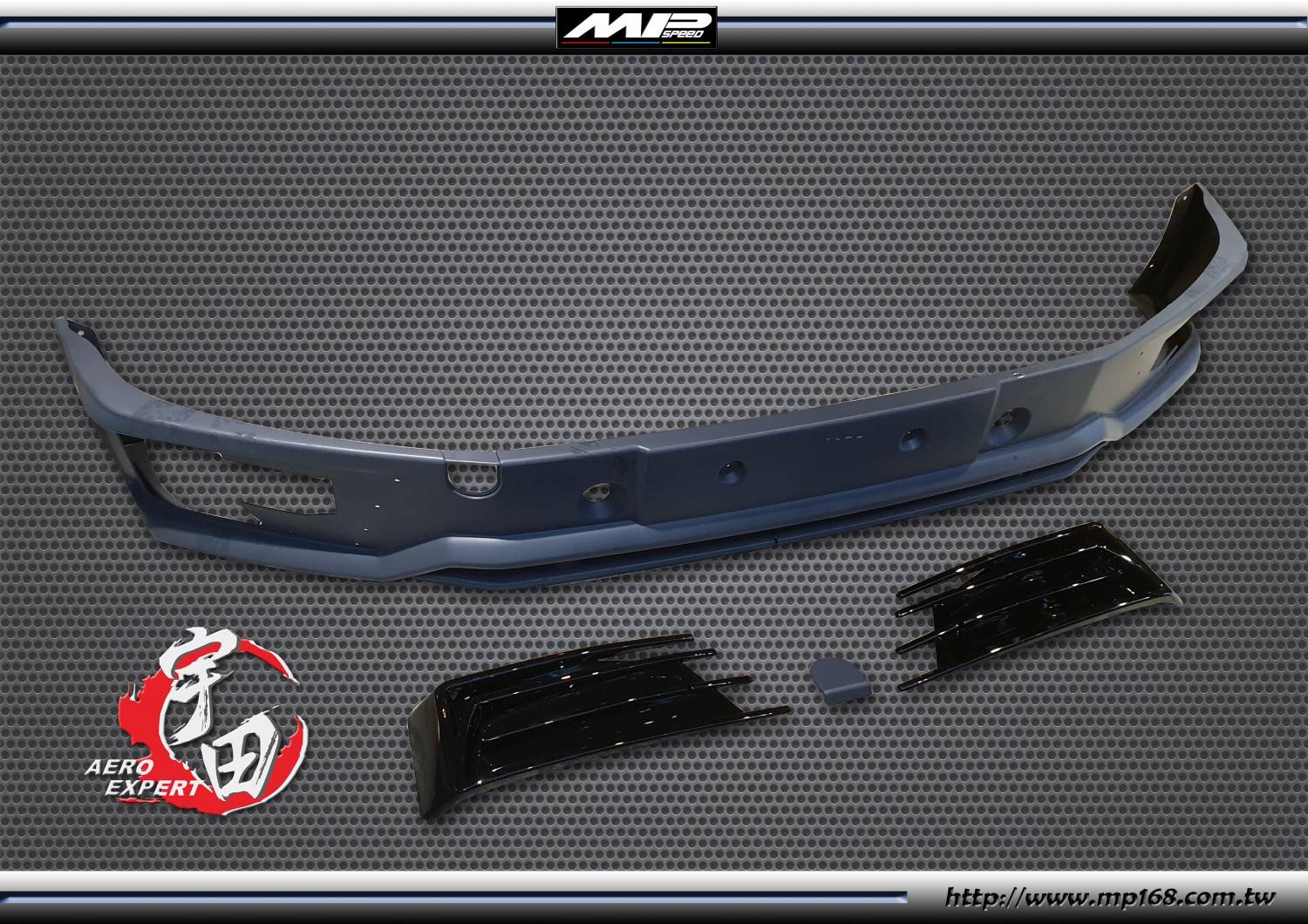 T6 TRANSPORTER前中+霧燈蓋座-黑