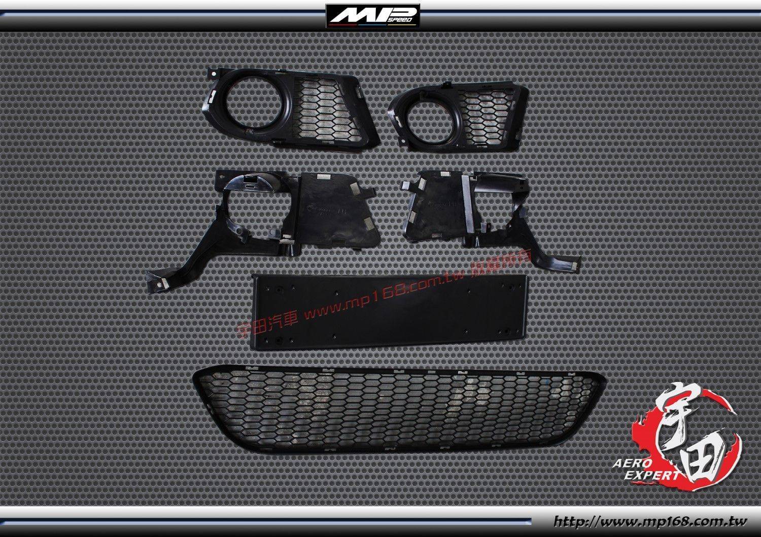 前期E92 M-TEK前保桿-無雷無噴PP