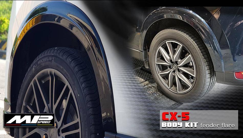 KARPAL Black Textured Rear Left Fender Trim For 2017-2021 Mazda CX-5 – OEM Fit