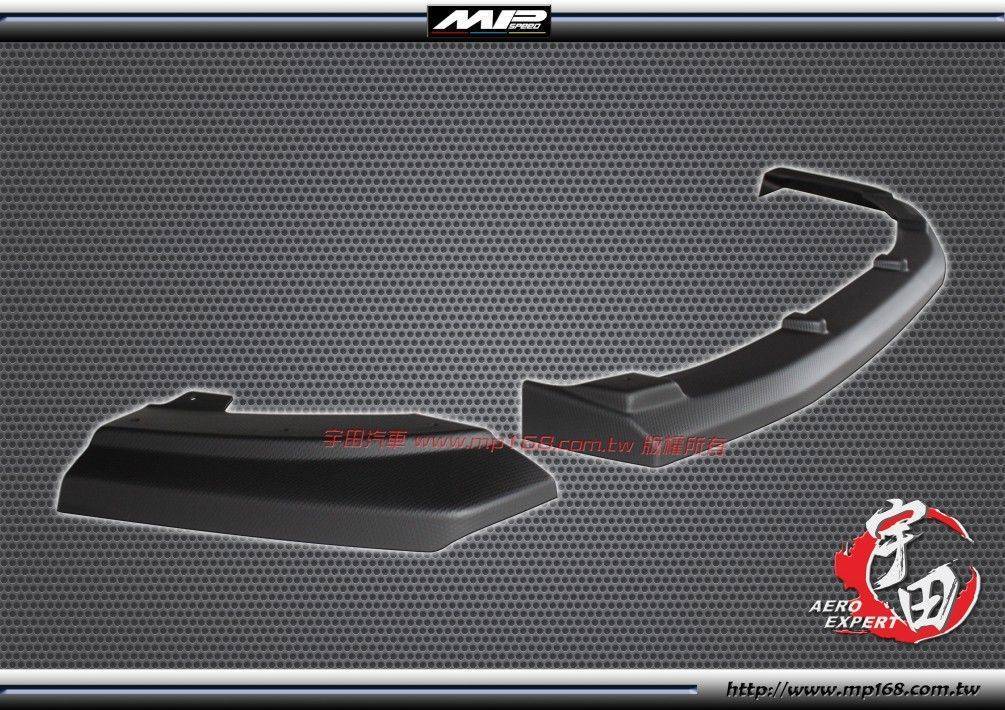 2010-2014 Mazda 3 馬自達 3 4D MP款後下兩片式定風翼<br>單管-AC紋路 2010-2014 Mazda 3 馬自達 3 4D MP款後下兩片式定風翼<br>單管-AC紋路