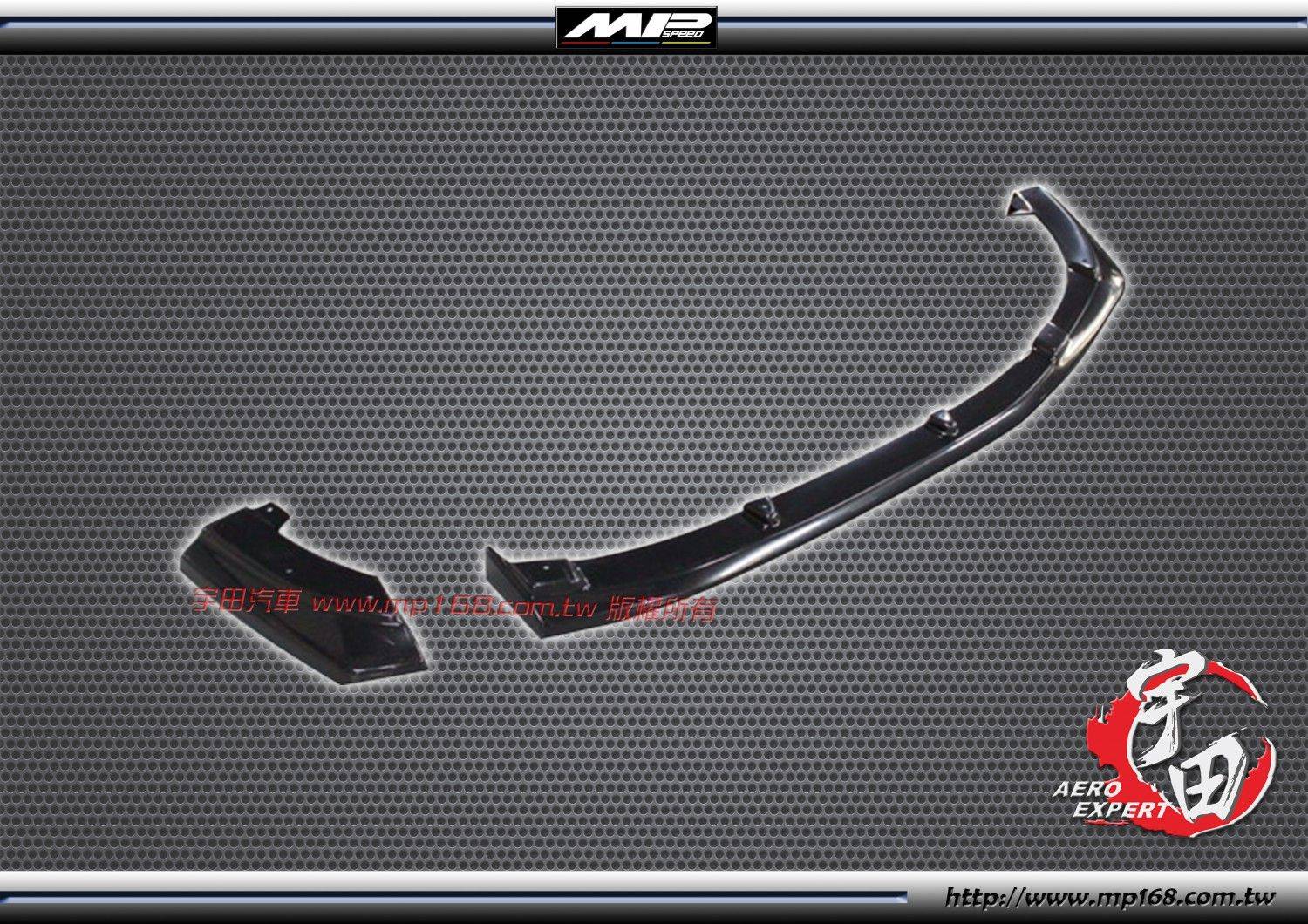 2013-2014 Mazda 3 馬自達 3 5D MP後下定風翼-單管ABS 2013-2014 Mazda 3 馬自達 3 5D MP後下定風翼-單管ABS