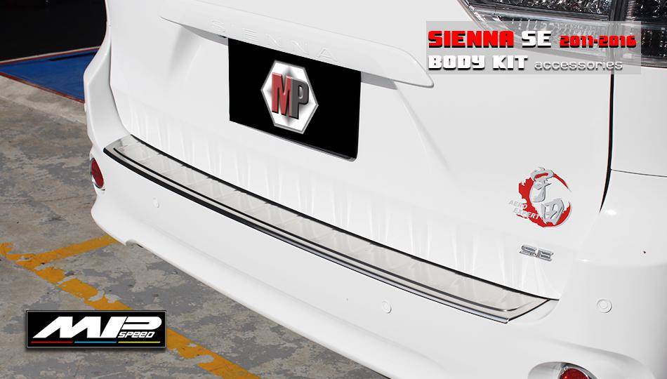 DTM MP-Style Front Bumper Lip Splitter – For 2018-2020 Toyota Sienna LE/XLE/SE, Matt Black, 3-Piece