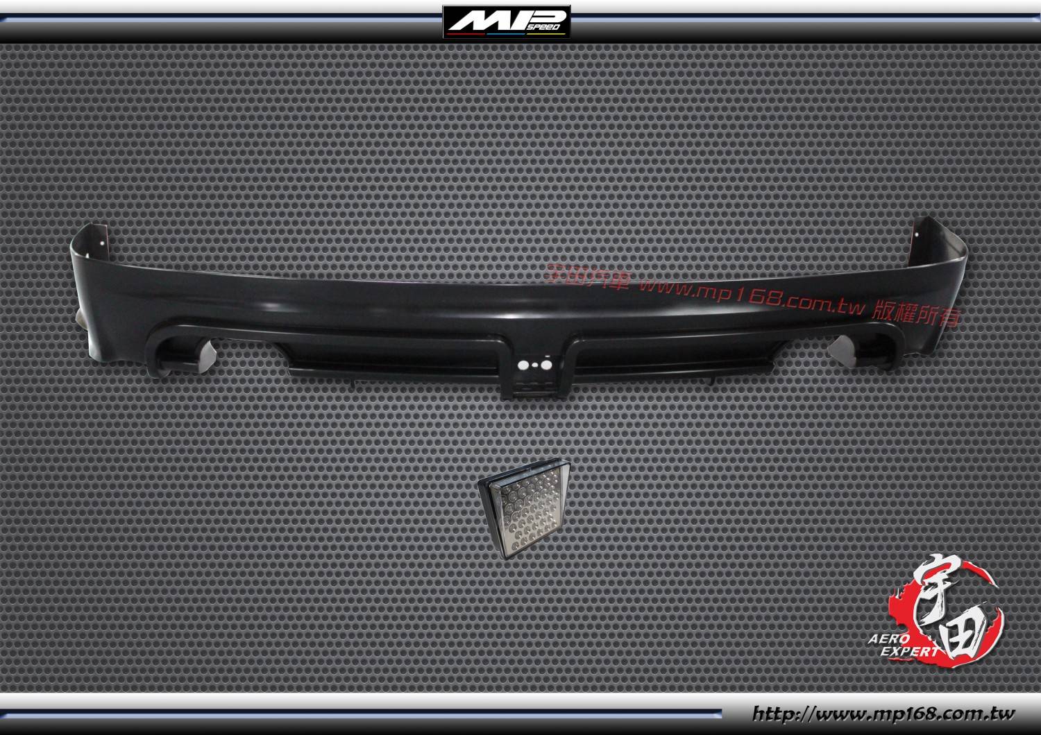 2006-2011 HONDA CIVIC 本田 CIVIC RR款後中包-雙管+LED燈