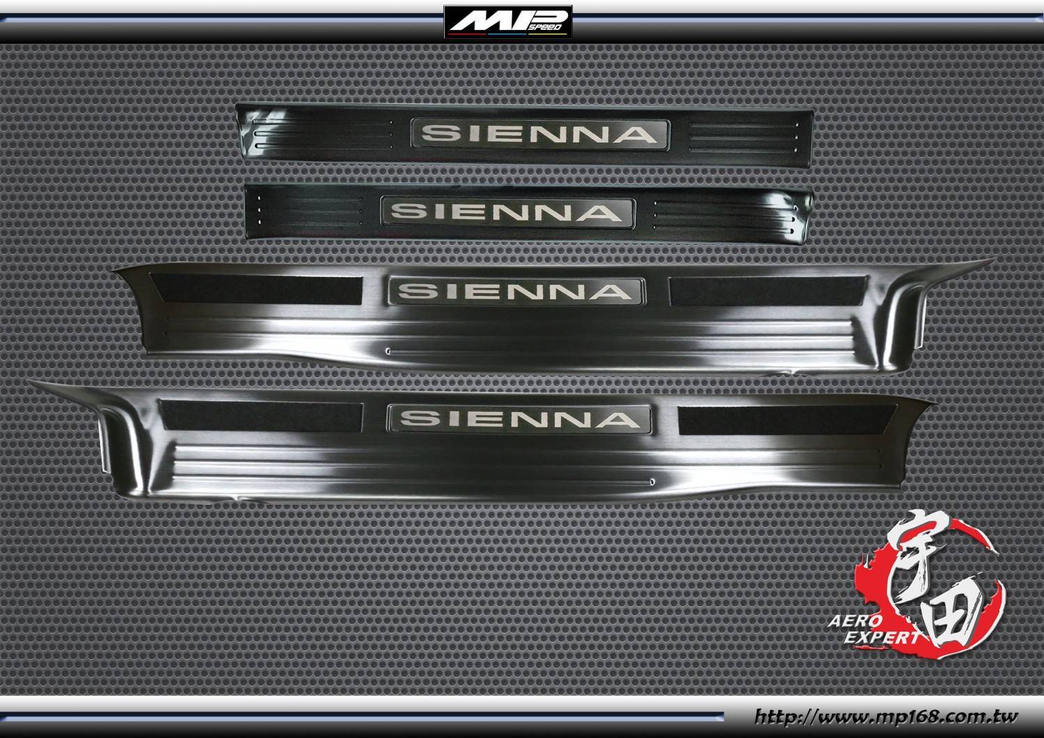 2011-2014 TOYOTA 豐田 SIENNA迎賓踏板 黑鈦拉絲