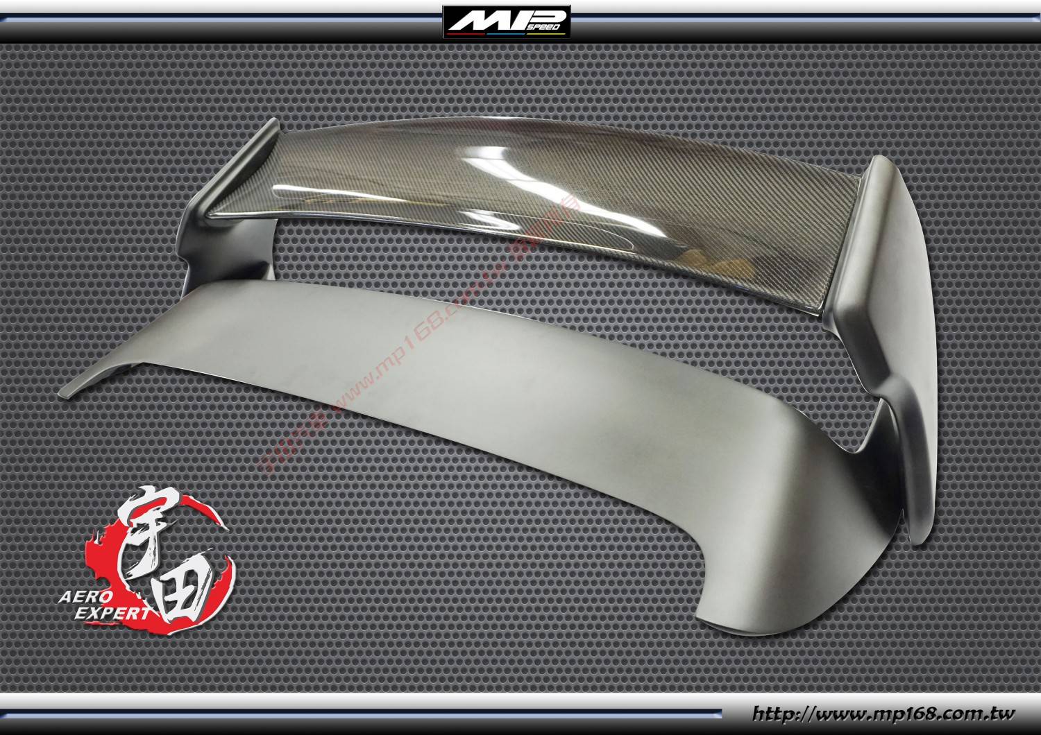 2008-2014 STI/WRX VR款5D尾翼FRP+CF