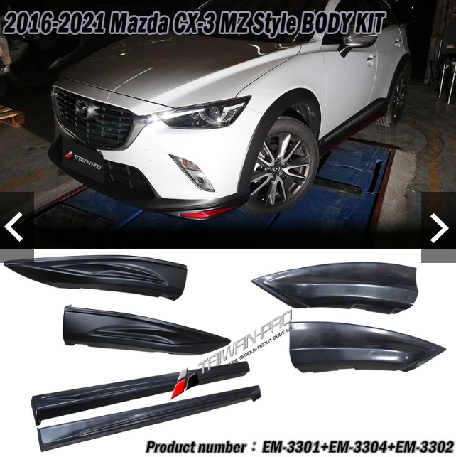 2016-2021 MAZDA CX3 OE款  前下巴 後下巴 側裙 ABS