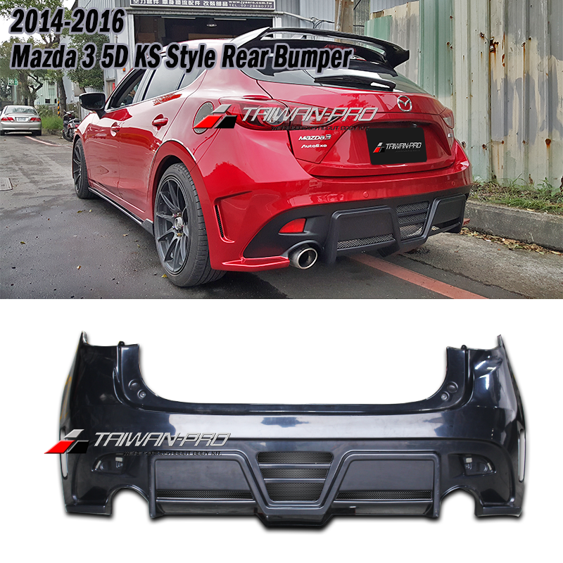 2015-2018 Mazda 3 馬自達 3 5D  KS 後保桿 2015-2018 Mazda 3 馬自達 3 5D  KS 後保桿