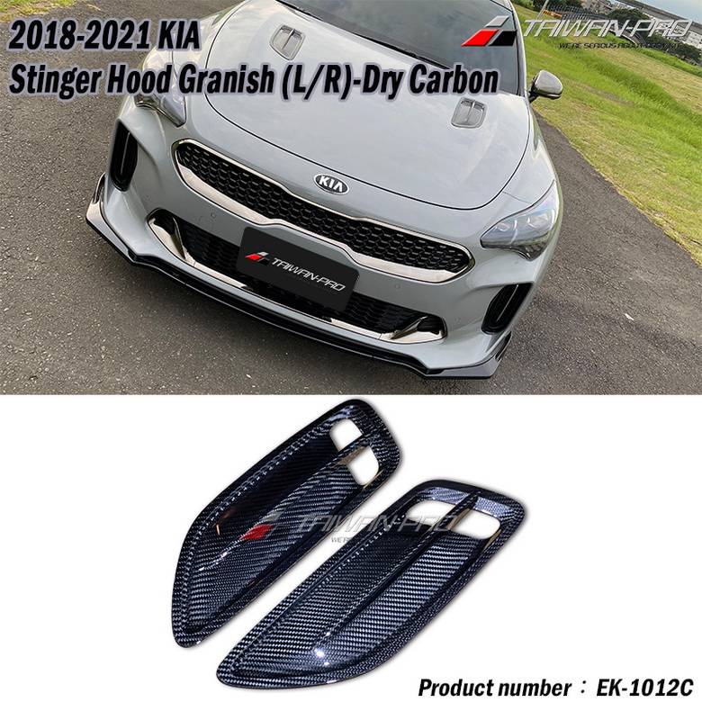 2018-2021 KIA Stinger I引擎蓋飾板CARBON