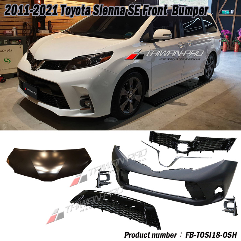 2011-2020 TOYOTA 豐田 SIENNA 18年樣式前保桿 2011-2020 TOYOTA 豐田 SIENNA 18年樣式前保桿