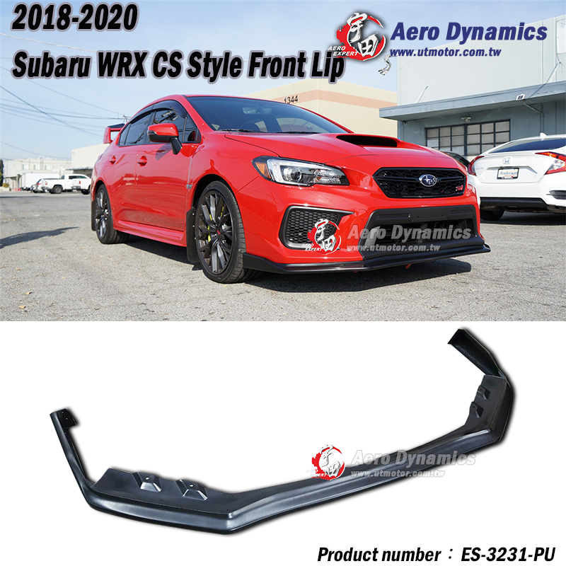 2018-2021 Subaru WRX-STI CS款前下巴定風翼 PU