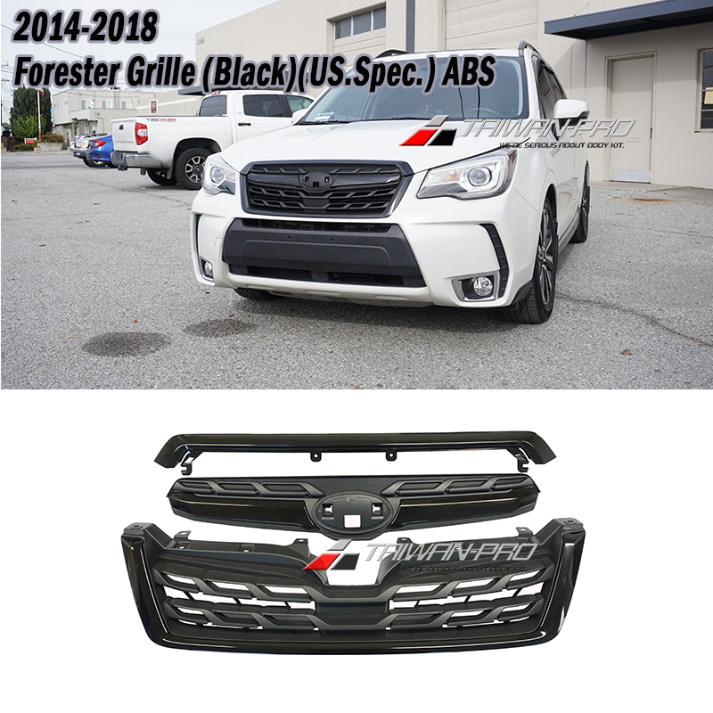 2014-2018 FORESTER XT NA 全黑水箱罩-ABS